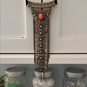 Bohemian Gold and Black Necklace